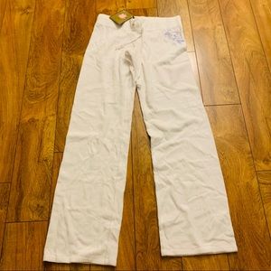 NWT WHITE JUICY COUTURE TRACK JOGGING PANTS SZ S
